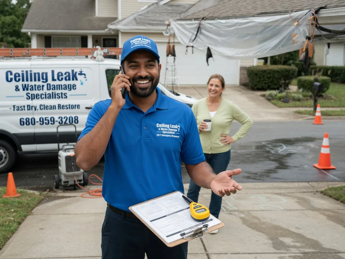 Ceiling Leak Cleanup Bantry, ND FAQs